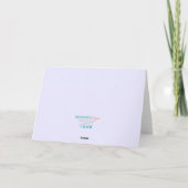 お花のカード 「思い出して」 カード (裏面)