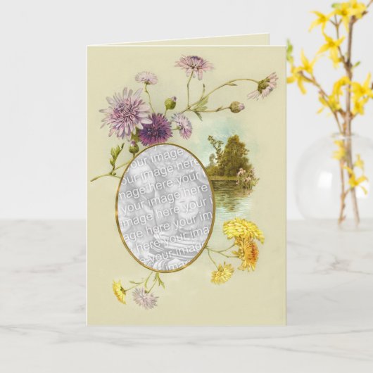 お花のタッチ4 カード (黄色い花)