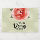 お花のタルト デービーに聞いて リキュールボトルラベル (シングルラベル)