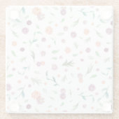 お花のデザインがキュートなお母さんへの誕生日ギフト ガラスコースター (裏面)