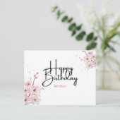お花のハッピーバースデー ポストカード (スタンド正面)