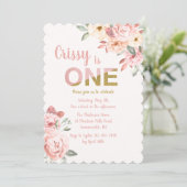 お花のバースデーパーティー 招待状 (スタンド正面)