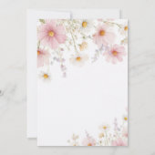 お花のファーストバースデー 招待状 (裏面)