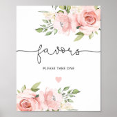 お花のプレゼントはお一人様１つまでお願いします ポスター (正面)