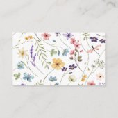 お花のベイビーシャワーブックリクエスト ベイビーイン・ブルーム エンクロージャーカード (裏面)