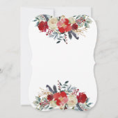 お花のベイビーシャワー招待状 招待状 (裏面)