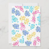 お花のポップな招待状 招待状 (裏面)
