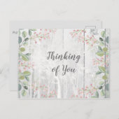 お花のメッセージカードを送ろう ポストカード (正面/裏面)