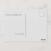 お花のメッセージカードを送ろう ポストカード (裏面)