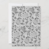 お花のリンゴの黒板教師引退 招待状 (裏面)