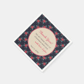 お花のヴィンテージ サンクス スタンダードカクテルナプキン (角)