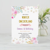 お花の冬のワンダーランドへの招待 招待状 (スタンド正面)