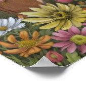 お花の妖精と森の生き物のガーデンパーティ ポスター (角)