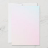 お花の庭の卵 イースターの朝食 カラフル 招待状 (裏面)