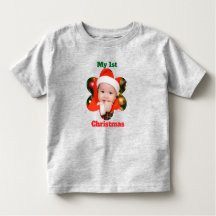 お花の形の私の初めてのクリスマス写真