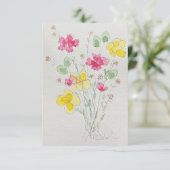 お花の招待状 サンキューカード (スタンド正面)