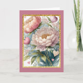 お花の気持ち、5" x 7" 折りたたみカード カード (正面)