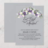 お花の結婚祝いリース 招待状 (正面/裏面)