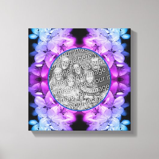 お花の色彩 ブルーム あなただけの写真を作ろう キャンバスプリント (正面)