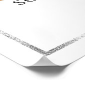 お花の葬儀　人生のお祝いのウェルカムサイン ポスター (角)