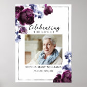 お花の葬儀 生命の歓迎の看板 ポスター (正面)