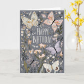 お花の誕生日おめでとう カード (黄色い花)