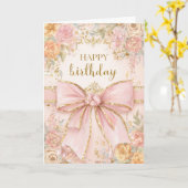 お花の誕生日 カード (黄色い花)