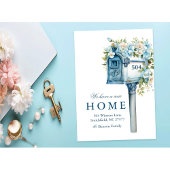 お花の郵便箱 新しい家に引っ越しました 招待状