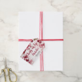 お花の飾りがポイントのサマーブライダルシャワー ギフトタグ (より糸付き)