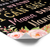 お花の1歳誕生日マイルストーン 誕生統計 サイン (角)