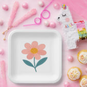 お花のParty用紙皿 ペーパープレート (パーティー)