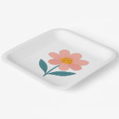 お花のParty用紙皿 ペーパープレート (傾斜あり)