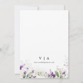 お花のSave The Date フォトフラットカード セーブザデート (裏面)