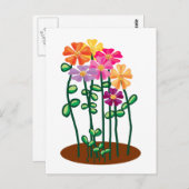 お花を送ります ポストカード (正面/裏面)