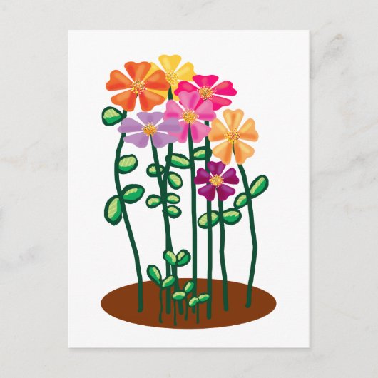 お花を送ります ポストカード (正面)