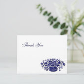 お花カスタムかご葉書ありがとう ポストカード (スタンド正面)