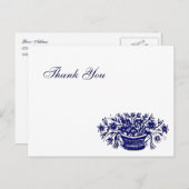 お花カスタムかご葉書ありがとう ポストカード (正面/裏面)