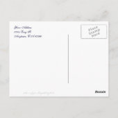 お花カスタムかご葉書ありがとう ポストカード (裏面)