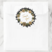 お花パーソナライズされた送料 スクエアシール (バッグ)