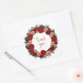 お花パーソナライズされた送料 スクエアシール (封筒)