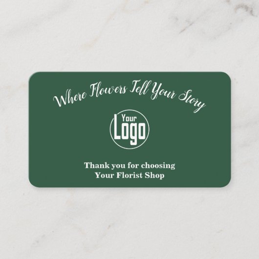 🌺🌿お花屋さんお選びいただき、ありがとうございます 名刺 (正面)