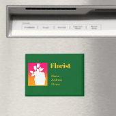 お花屋さん広告の業務をパーソナライズ マグネット (インサイチュ (食洗機))