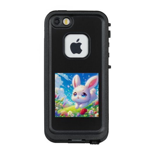 お花畑を跳ねるぴょんこちゃん💛 LifeProof iPhoneケース (裏面)