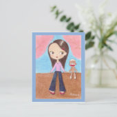 お花見さくらんぼはがき ポストカード (スタンド正面)