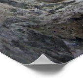 お花見のおとぎ話「フェイク」石窓 ポスター (角)