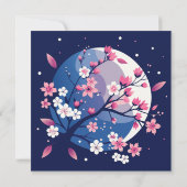 お花見の夜 招待状 (裏面)
