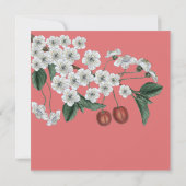 お花見の枝でお日程を保存 招待状 (裏面)