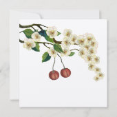 お花見の枝でSave the Date 招待状 (裏面)