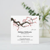 お花見の誕生日パーティー 招待状 (スタンド正面)