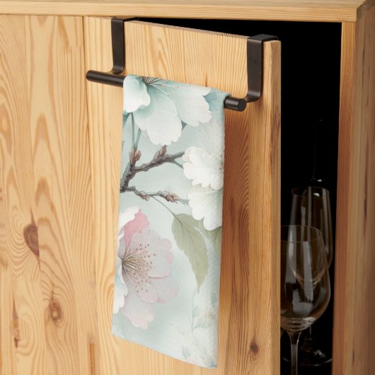 お花見 キッチンタオル (三つ折り)